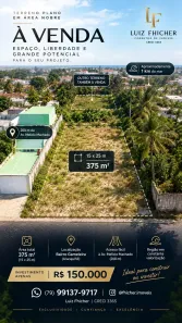 Lote/Terreno à venda, 375m² no Gameleira, Aracaju
