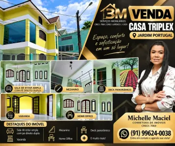 Casa de Condomínio com 3 Quartos à venda, 279m² no Parque Guajará (Icoaraci), Belém