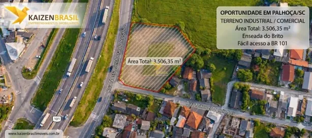 Lote/Terreno à venda, 3056m² no Enseada do Brito (Ens Brito), Palhoça