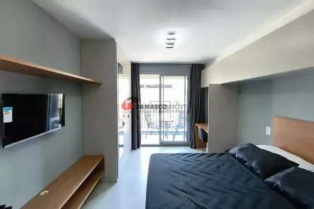 Apartamento com 1 Quarto para alugar, 27m² no Vila Firmiano Pinto, São Paulo