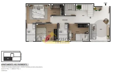 Cobertura com 3 Quartos à venda, 102m² no Vila Cruzeiro, Divinópolis