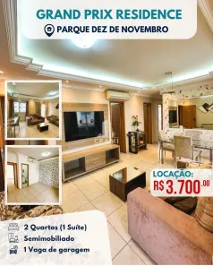 Apartamento com 2 Quartos para alugar, 60m² no Parque 10 de Novembro, Manaus