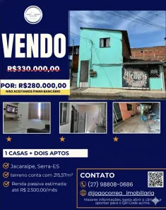 Prédio Residencial com 6 Quartos à venda, 215m² no das Laranjeiras, Serra