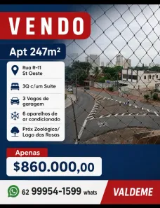 Apartamento com 3 Quartos à venda, 247m² no Setor Oeste, Goiânia