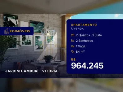 Apartamento com 2 Quartos à venda, 64m² no Jardim Camburi, Vitória