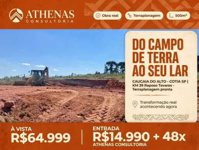 Lote/Terreno à venda, 500m² no Recreio Topázio (Caucaia do Alto), Cotia