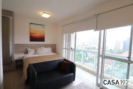 Apartamento com 1 Quarto para venda ou aluguel, 32m² no Brooklin Paulista, São Paulo