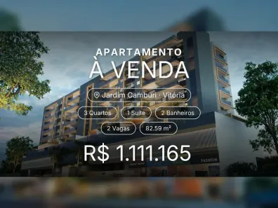 Apartamento com 3 Quartos à venda, 82m² no Jardim Camburi, Vitória
