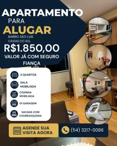Apartamento com 2 Quartos para venda ou aluguel, 56m² no São Luiz, Caxias do Sul
