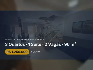 Casa com 3 Quartos à venda, 96m² no Morada de Laranjeiras, Serra