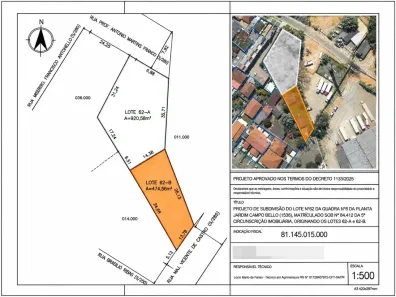 Lote/Terreno à venda, 474m² no Fanny, Curitiba