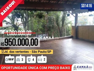 Sobrado com 3 Quartos à venda, 186m² no Jardim das Vertentes, São Paulo
