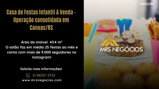 Ponto Comercial à venda, 454m² no Centro, Canoas