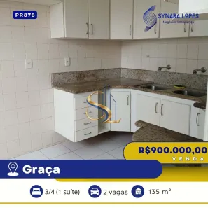 Apartamento com 3 Quartos à venda, 135m² no Graça, Salvador