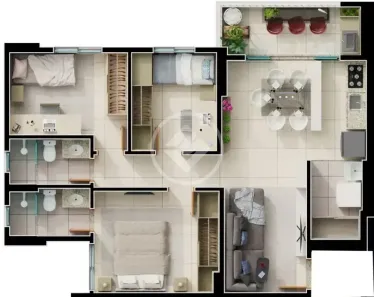 Casa com 3 Quartos à venda, 78m² no Setor Bueno, Goiânia