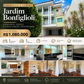 Sobrado com 3 Quartos à venda, 200m² no Jardim Bonfiglioli, São Paulo