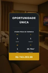 Apartamento com 1 Quarto à venda, 38m² no Praia de Itaparica, Vila Velha