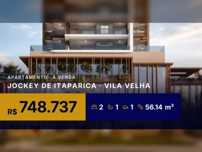 Apartamento com 2 Quartos à venda, 56m² no Jockey de Itaparica, Vila Velha