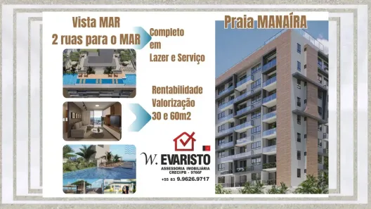 Flat com 1 Quarto à venda, 30m² no Manaíra, João Pessoa