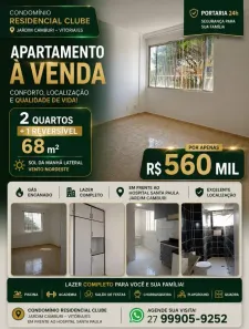 Apartamento com 3 Quartos à venda, 68m² no Jardim Camburi, Vitória