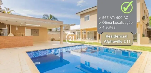 Casa de Condomínio com 4 Quartos à venda, 400m² no Alphaville Residencial Dois, Barueri