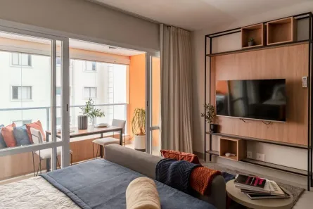 Apartamento com 1 Quarto para alugar, 47m² no Campo Belo, São Paulo