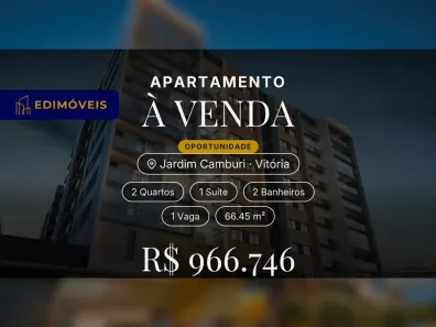 Apartamento com 2 Quartos à venda, 66m² no Jardim Camburi, Vitória