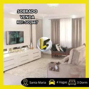 Sobrado com 3 Quartos à venda, 208m² no Santa Maria, São Caetano do Sul