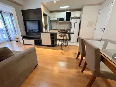 Apartamento com 1 Quarto para alugar, 55m² no Cidade Monções, São Paulo