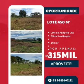 Lote/Terreno à venda, 450m² no Anápolis City, Anápolis