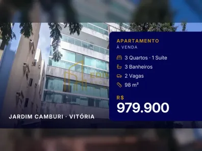 Apartamento com 3 Quartos à venda, 98m² no Jardim Camburi, Vitória