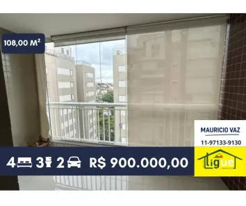Apartamento com 4 Quartos à venda, 108m² no Vila Polopoli, São Paulo