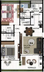 Apartamento com 2 Quartos à venda, 111m² no Paiva, Cabo de Santo Agostinho