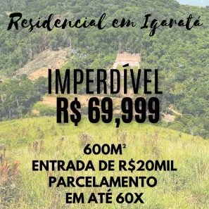 Lote/Terreno à venda, 600m² no Águas de Igaratá, Igaratá