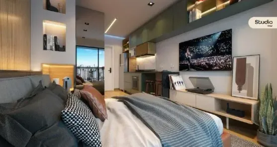 Apartamento com 1 Quarto à venda, 20m² no Centro, Curitiba