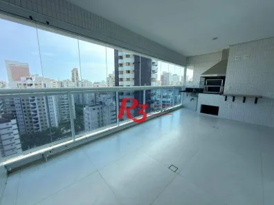 Apartamento com 3 Quartos para alugar, 143m² no Boqueirão, Santos