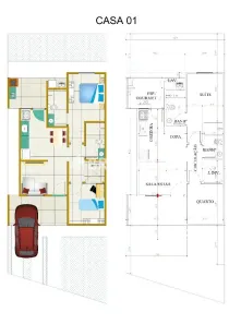 Casa com 2 Quartos à venda, 68m² no Jardim Nhanhá, Campo Grande