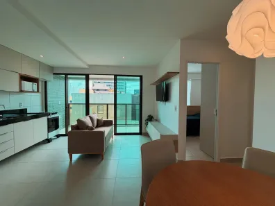 Apartamento com 2 Quartos para alugar, 56m² no Ponta Verde, Maceió