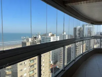 Apartamento com 3 Quartos para alugar, 124m² no Aviação, Praia Grande