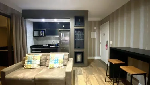 Apartamento com 1 Quarto para alugar, 40m² no Brooklin Paulista, São Paulo