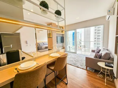 Apartamento com 1 Quarto para alugar, 38m² no Cambuí, Campinas