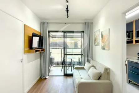 Apartamento com 1 Quarto para alugar, 40m² no Brooklin Paulista, São Paulo