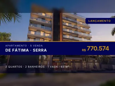 Apartamento com 2 Quartos à venda, 63m² no de Fátima, Serra