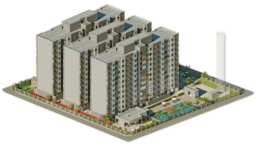 Apartamento com 2 Quartos à venda, 37m² no Iputinga, Recife