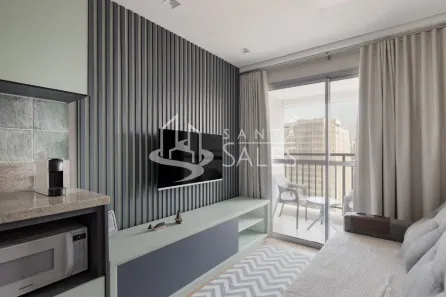 Apartamento com 1 Quarto para alugar, 31m² no Indianópolis, São Paulo