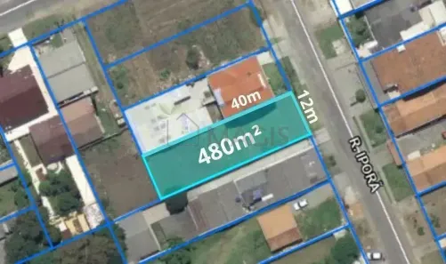 Lote/Terreno à venda, 480m² no Alto Boqueirão, Curitiba