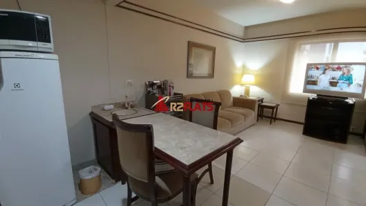 Flat com 1 Quarto para alugar, 33m² no Cidade Monções, São Paulo