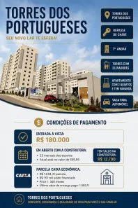 Apartamento com 2 Quartos à venda, 42m² no Olho D'Água, São Luís