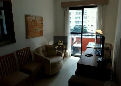 Flat com 1 Quarto para alugar, 54m² no Cidade Monções, São Paulo