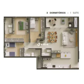 Apartamento com 3 Quartos à venda, 108m² no Água Verde, Curitiba